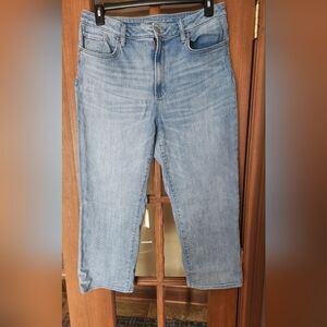 High Rise Straight Leg Crop sz 14